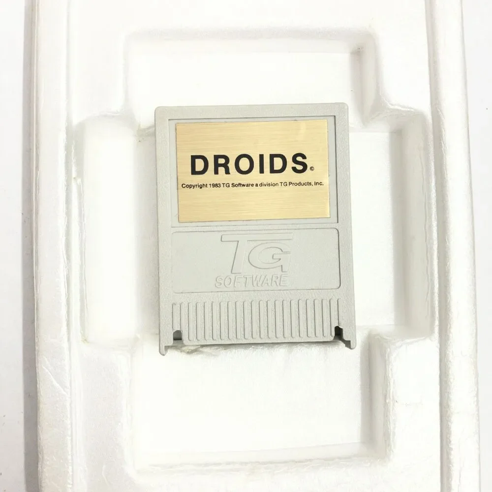 DROIDS Game -TG Software- Atari 400 800 1200 -Complete W/ Cart Box Manual CIB